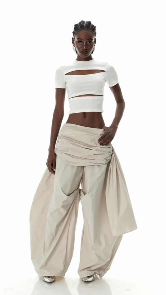 The Creiddylad Ruch Drawstring Barrel Pants