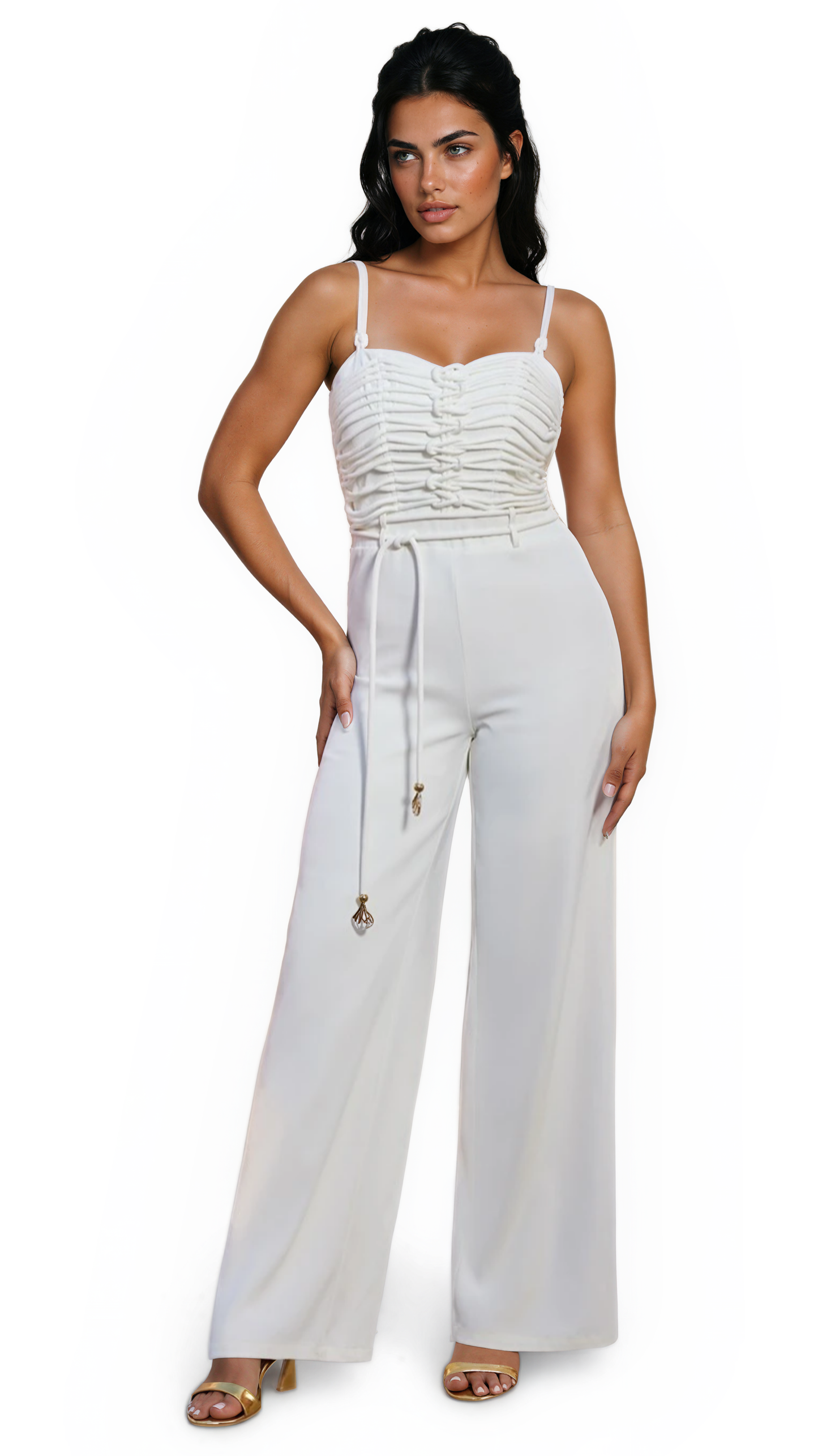 Ropes Jumpsuit - White
