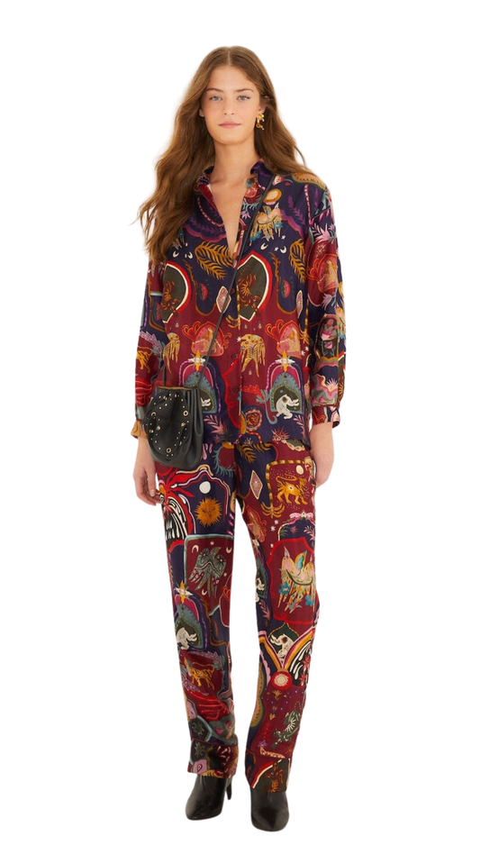 Multicolor Artsy Surreal Land Lenzing Microvero Viscose Set