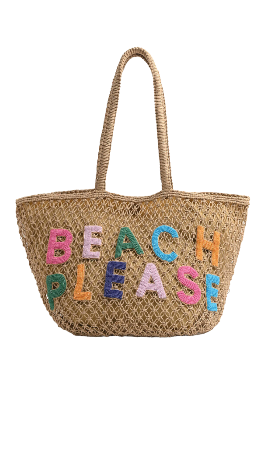 Beach Please Beaded Bag