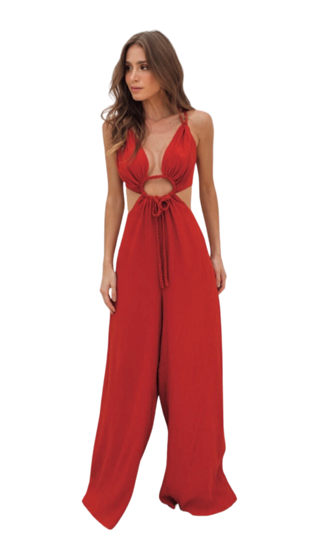 Crush jumpsuit Red