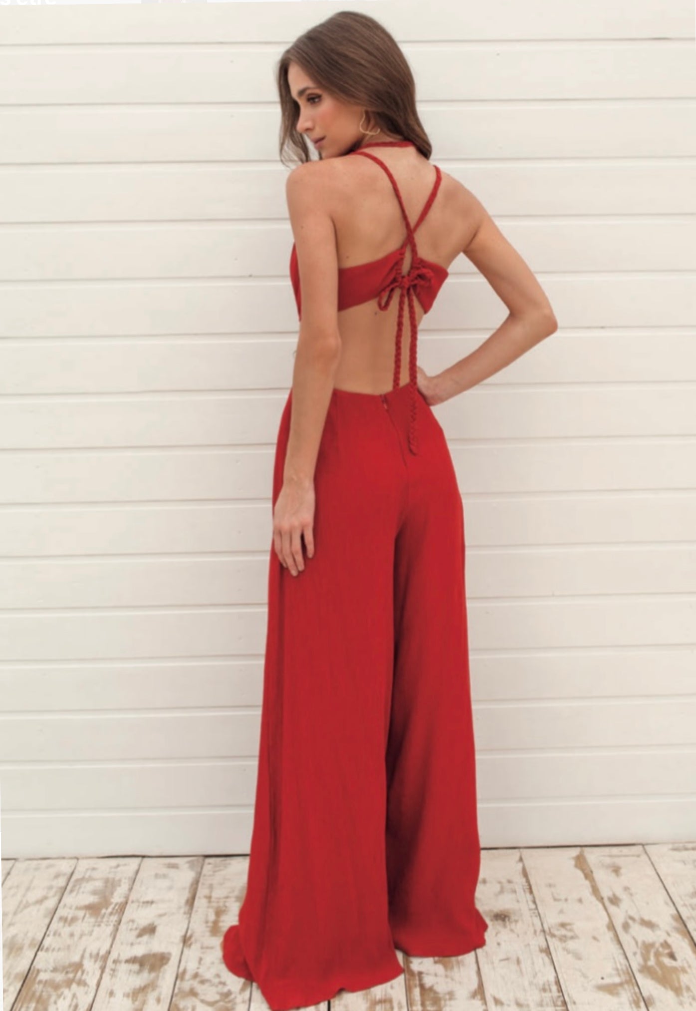 Crush jumpsuit Red